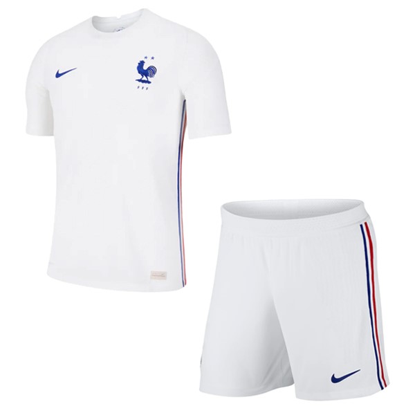 Camiseta Francia Segunda equipo Niños 2020 Blanco